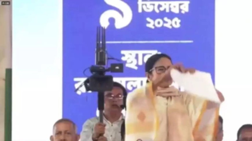 'Don't want your mercy': Mamata Banerjee tears up MGNREGA note; calls Centre 'disrespectful' - watch