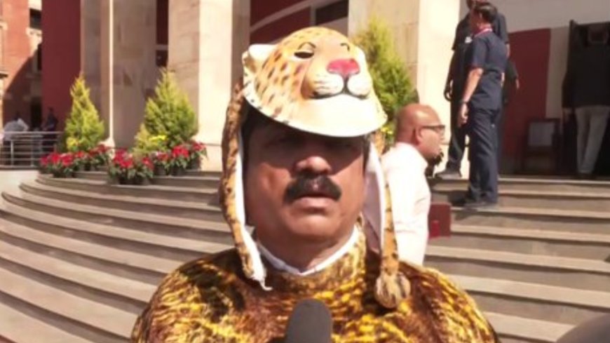 'Raising issue since 2014': Maharashtra MLA dresses up as leopard to protest rising wildlife problem – watch video
