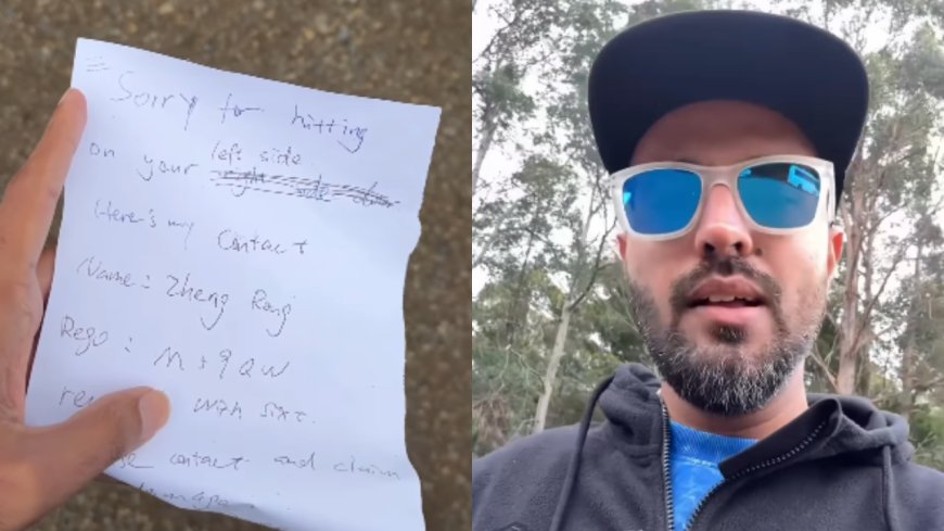 ‘Sorry for hitting’: Indian travel vlogger in Australia shares note after minor car park accident, sparks praise — watch