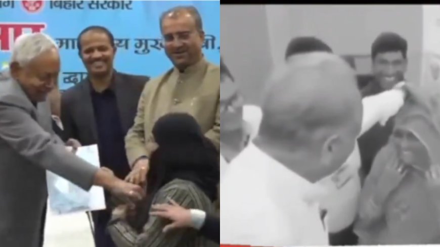 Nitish Kumar hijab video row: BJP counters opposition with Ashok Gehlot video; hits out at Congress