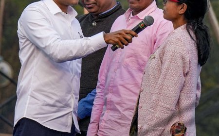 Abhishek Banerjee presents 3 'dead' voters at TMC rally; takes on EC, BJP