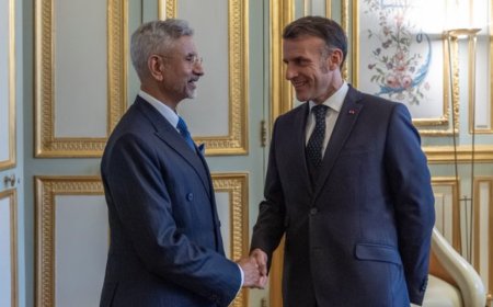 Jaishankar meets French President Emmanuel Macron: EAM conveys PM Modi’s warm wishes; exchanges views on global issues