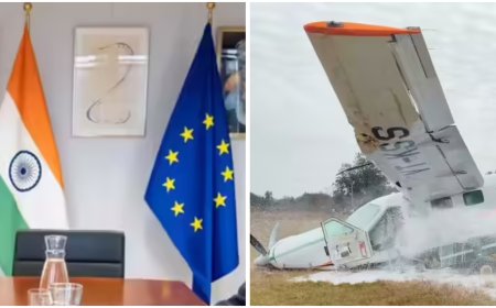 Evening news wrap: India, EU push to accelerate FTA talks; small aircraft makes emergency landing near Odisha's Rourkela; &amp; more