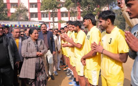 Delhi CM Rekha Gupta inaugurates the 47th National Junior Boys Handball Championship
