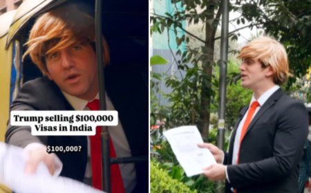 'Buy one get one free': Comedian dressed as Donald Trump sells H1B visas in India; video goes viral