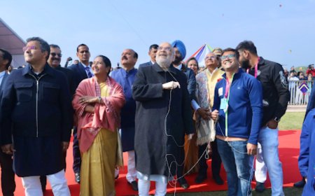 Amit Shah inaugurates third international kite festival at Baansera Park in Delhi