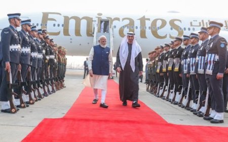 India-UAE ties: PM Modi receives President MBZ at airport; on short 2-hr trip to India