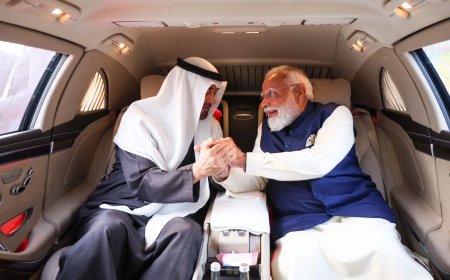 MBZ's India visit: PM Modi receives UAE president at airport; sign pacts on energy, nuclear reactor, space