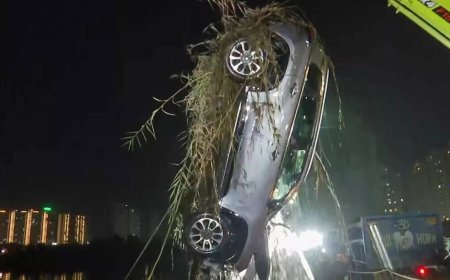 Noida techie death case: NDRF retrieves car from waterlogged trench after three days — video