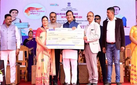 Assam CM Himanta Biswa Sarma launches MMUA cheques distribution in Borkhetri Assembly Constituency