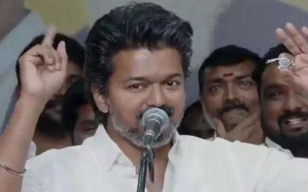 'Evil, corrupt forces won't rule': TVK chief Vijay targets DMK, AIADMK ahead of 2026 polls; unveils party symbol 'whistle'