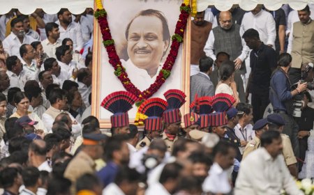 'Ajit dada amar rahe': Ajit Pawar cremated with state honours in Baramati; thousands pay last respects