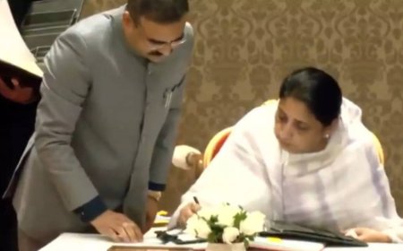 'Ajit Dada amar rahe': Sunetra Pawar takes oath as Maharashtra deputy CM 3 days after husband's death