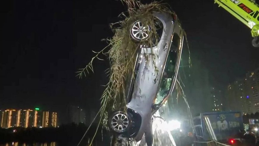 Noida techie death case: NDRF retrieves car from waterlogged trench after three days — video