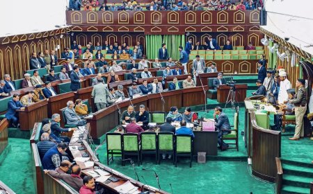 J&amp;K: Sajad Lone pushes for Article 370 in LG’s speech, Speaker rejects