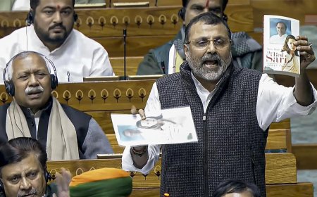 Oppn, BJP MPs spar in Speaker office as Nishikant Dubey flashes 'Bofors' book in LS to target Gandhi family