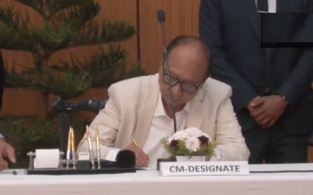 Manipur gets another BJP CM: Y Khemchand Singh sworn in after one year of President's rule