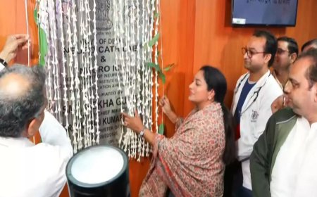 Delhi CM Rekha Gupta and health minister Pankaj Singh inaugurate CT scan facility, cath lab at GB Pant Hospital