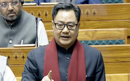'20-25 Congress MPs entered Lok Sabha Speaker's chamber, abused him': Kiren Rijiju's big charge