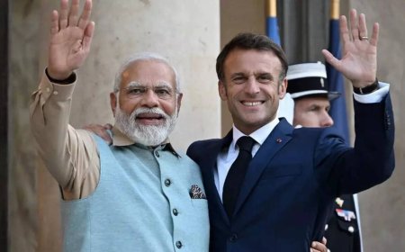 'See you in Mumbai &amp; later in Delhi': PM Modi's welcome message for 'dear friend' Emmanuel Macron