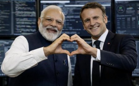 ‘When friends connect, innovation follows’: French President Macron shares AI image with PM Modi