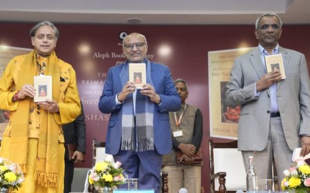 VP CP Radhakrishnan releases Shashi Tharoor’s book on Sree Narayana Guru