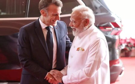 India should ban social media for U-15: Macron; keep AI child-safe: PM