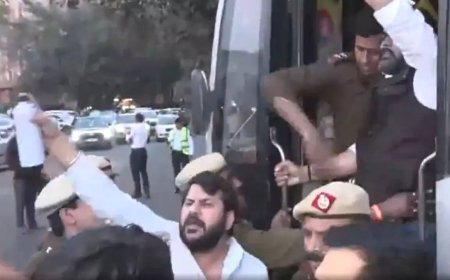 'Traitor Rahul': BJP protests Congress's shirt-off disruption at AI event