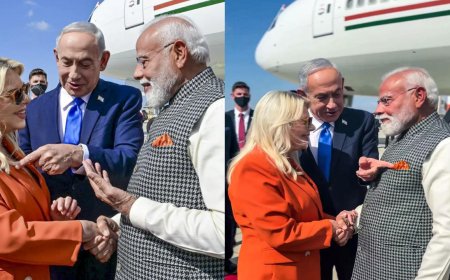 'It's saffron!' PM Modi reacts to colour of Sara Netanyahu's outfit - watch