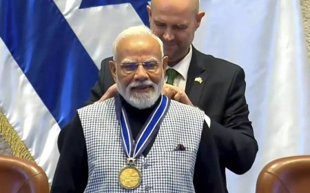 'Speaker of the Knesset Medal': PM Modi conferred with Israel's highest parliamentary honour