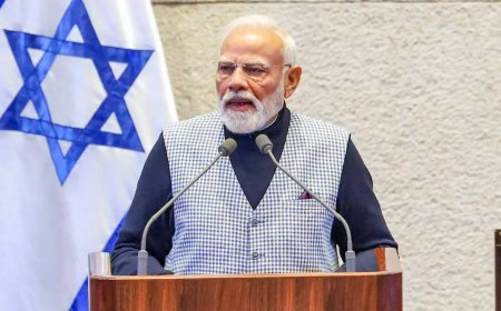 India with Israel &amp; world for dialogue, peace, stability: PM Modi