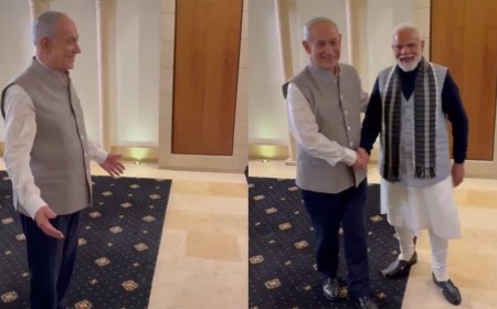 Watch: Israel PM Netanyahu wears traditional Indian attire to surprise 'friend' PM Modi