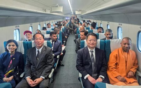 Watch: UP CM Yogi Adityanath takes spin on Japan’s futuristic Maglev train