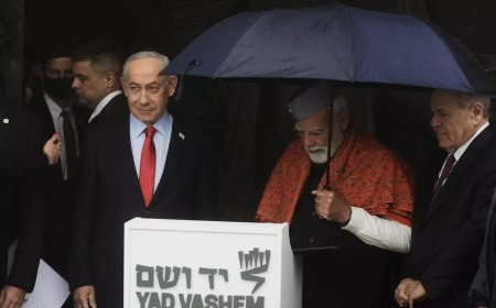 PM Modi visits Yad Vashem Memorial in Israel, pays tribute to holocaust victims