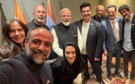 'No undercover work!' PM Modi meets Fauda star cast on Israel visit, posts selfie