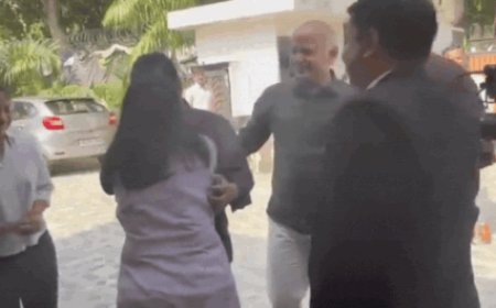 Watch: Teary Arvind Kejriwal's emotional moment with wife Sunita &amp; kids after relief in Delhi excise policy case