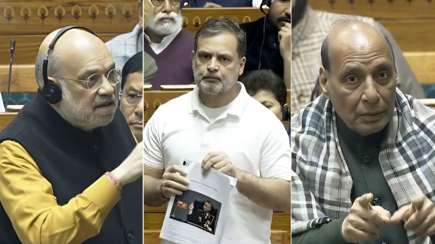 Rahul Gandhi vs Amit Shah, Rajnath Singh: Parliament showdown over ex-Army chief Naravane memoir — how it unfolded
