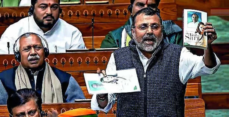 Nishikant takes a page out of Rahul’s book to attack Congress