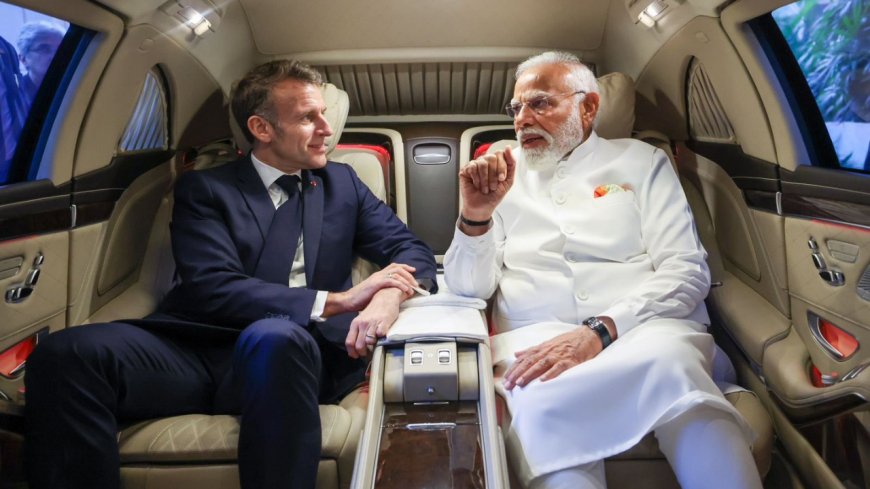 'Jai Ho': PM Modi's car ride with French President Emmanuel Macron in Mumbai