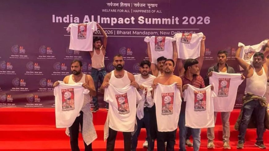 'Topless, brainless, shameless': Centre slams Congress after youth wing's shirtless march at AI Summit, blames Rahul Gandhi