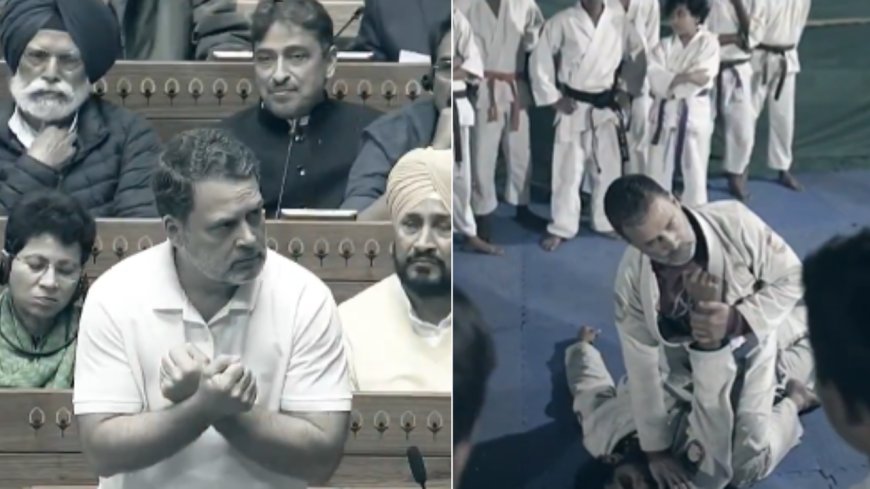 'PM Modi torn between grips of US &amp; China': Rahul returns with jiu-jitsu analogy; explains why he used it in Parliament