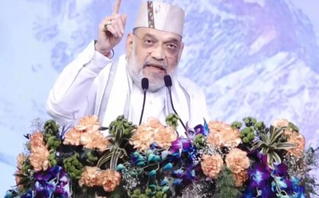 Amit Shah recalls Uttarakhand statehood movement during 'Jan Jan Ki Sarkar, 4 Saal Bemisaal' in Hardwar