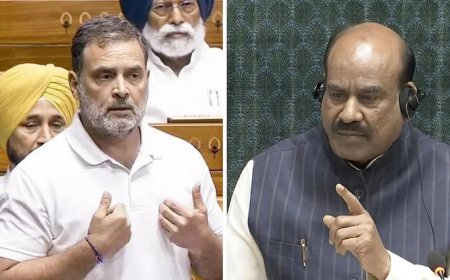 Lok Sabha showdown continues: Speaker stops Rahul Gandhi mid-speech after his remark on Hardeep Puri