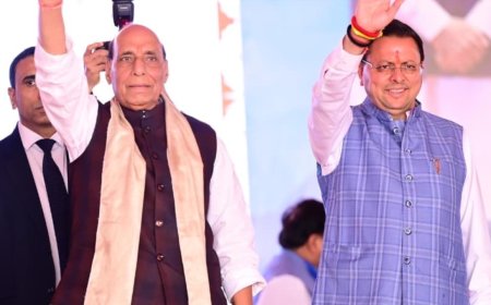 'He should be called Dhurandhar Dhami': Defence minister Rajnath Singh on 4 years of Uttarakhand govt