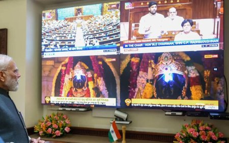 PM Modi prays to Lord Ram, observes Surya Tilak ceremony at Ayodhya's Ram Mandir virtually