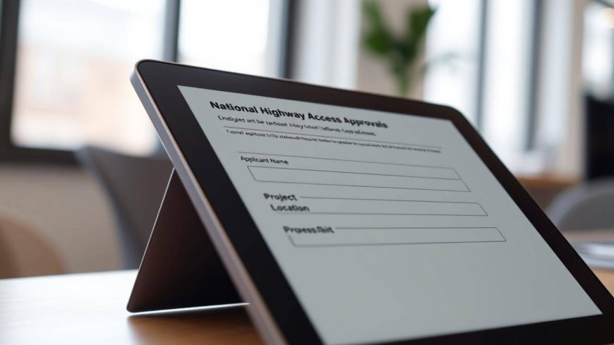 Application &amp; approval process for access roads from NHs goes fully digital