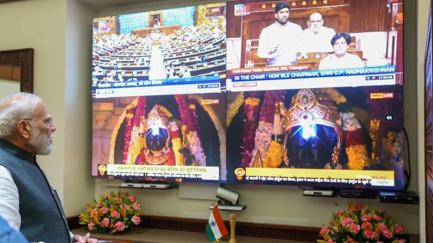 PM Modi prayers to Lord Ram, observes Surya Tilak ceremony at Ayodhya's Ram Mandir virtually