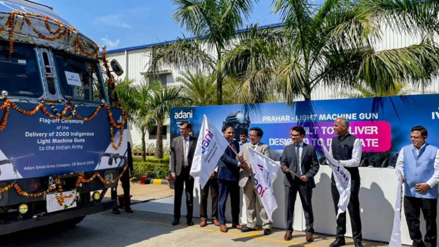 Big boost for Army: Adani Defence delivers first batch of 2,000 'Prahar' light machine guns