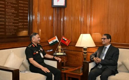 'Deeper collaboration for regional peace': Upendra Dwivedi meets Bangladesh high commissioner Riaz Hamidullah