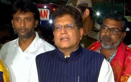 Union minister Piyush Goyal welcomes second batch of evacuated Indian fishermen at Chennai Airport